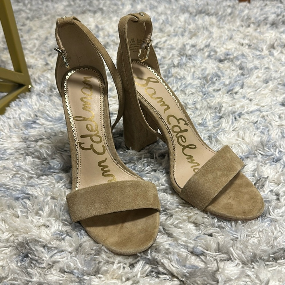 Worn once nude Sam Edelman heels sz 6.5